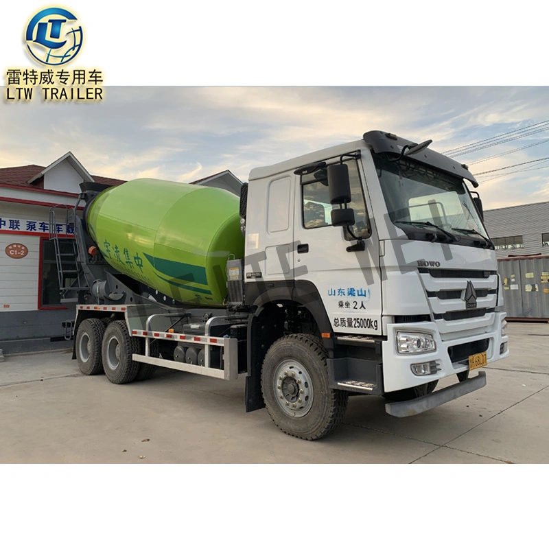 Sinotruk Mobile Cement Concrete Mixer Trucks 8m3 10cbm Used HOWO Truck Concrete Mixer Truck