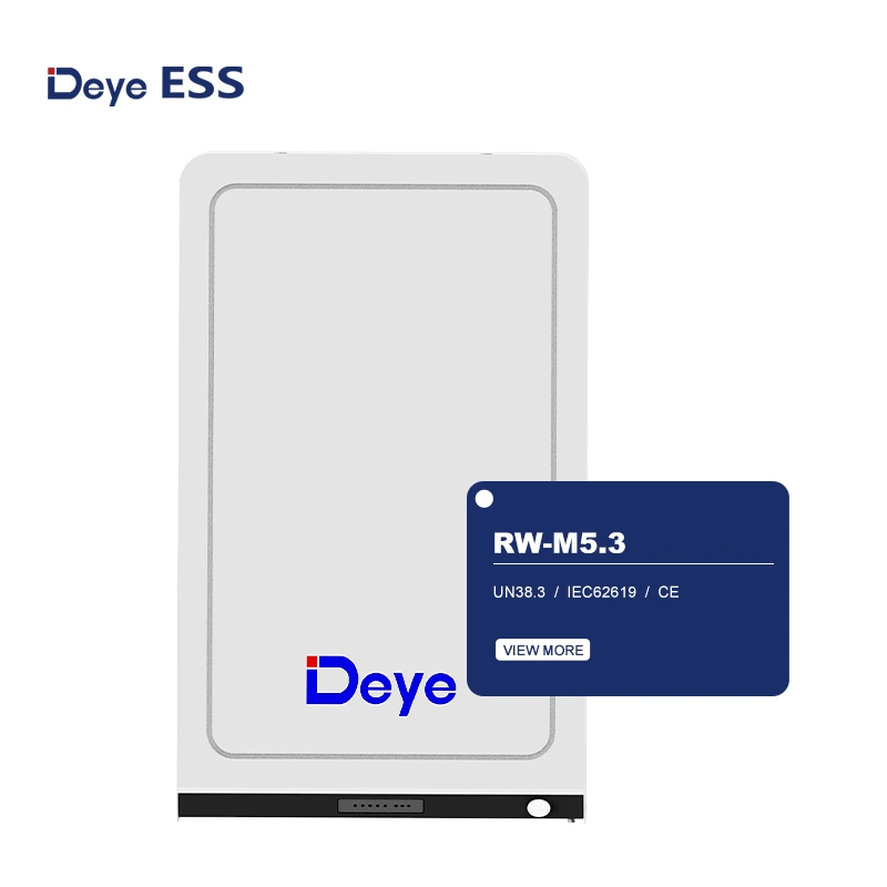 Deye Ess RW-M5.3 LiFePO4 Rack Lithium Ion Energy Storage Solar Battery