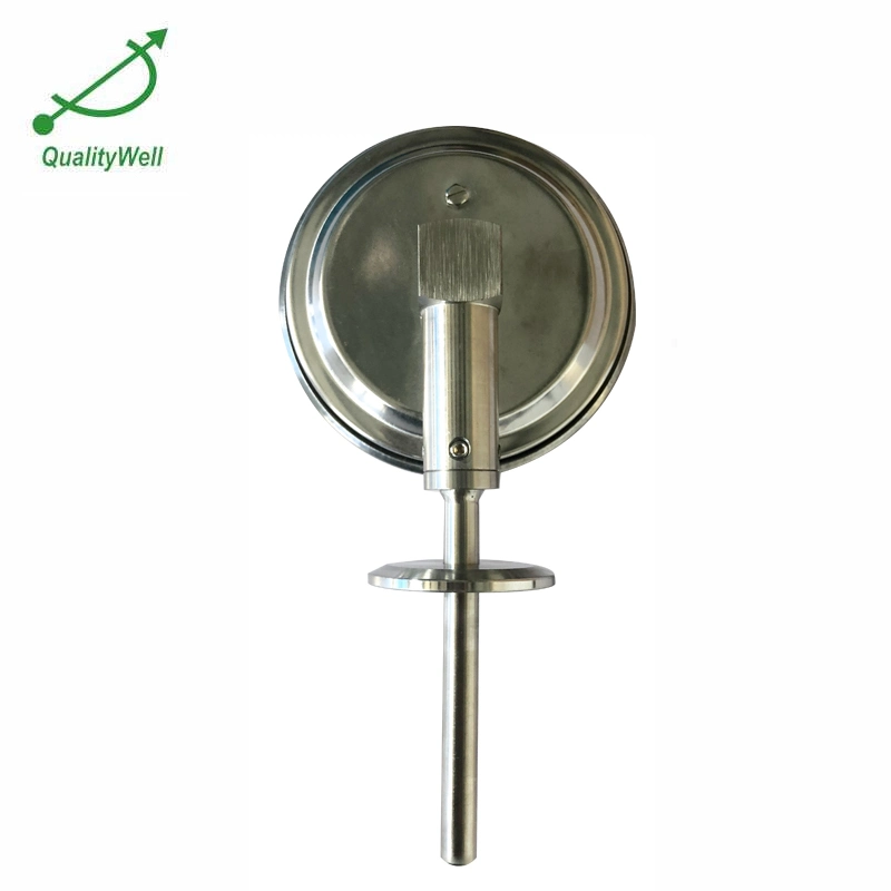 Steel Bottom Connection Bimetallic Thermometers for Industrial Food Pharmacy Manufacturing Machine