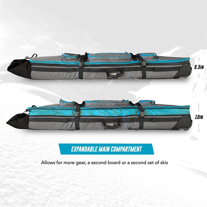 Custom Outdoor Sports Padded Ski Bag Rolling Snowboard Bag