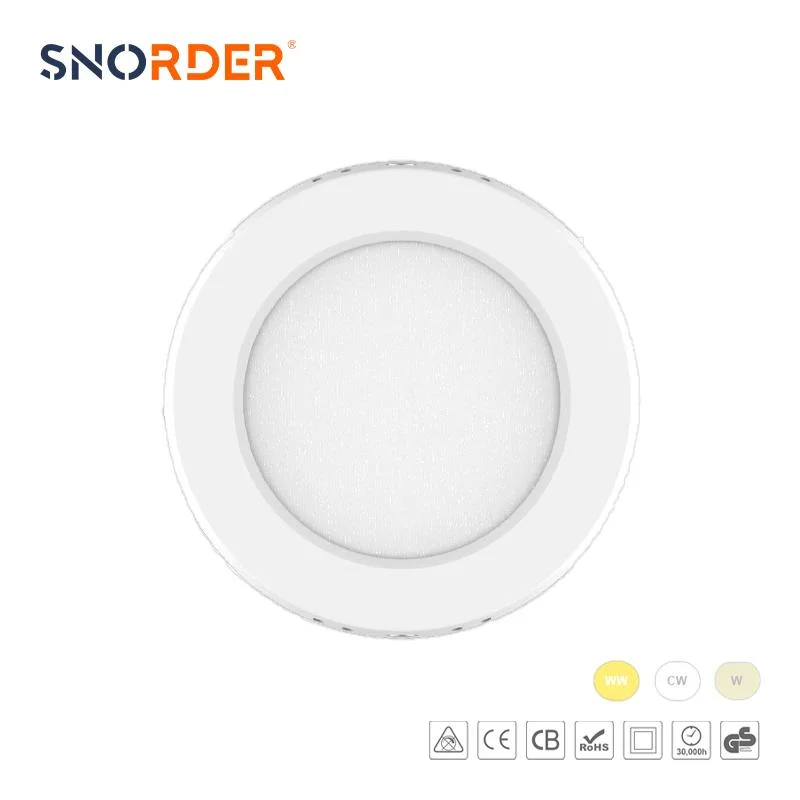 Montage en surface rond pour panneau lumineux LED 24 W pour utilisation en intérieur