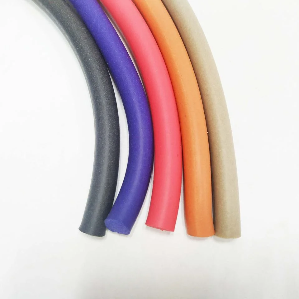 Colorful Small Size Round Foam Silicone Seal Round Silicone Rubber Sealing Strip