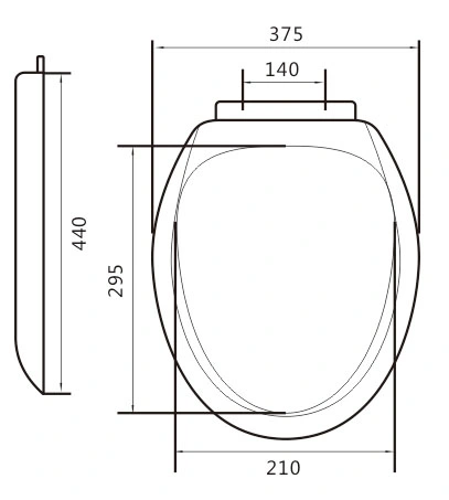 H255 Siège Toielt WC Salle de bains Accessoires