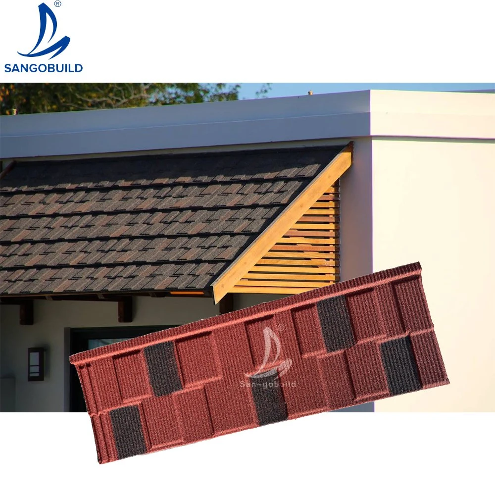 Building Material Color Stone Coated Galvanized Roofing Tiles with 50 Years Warranty