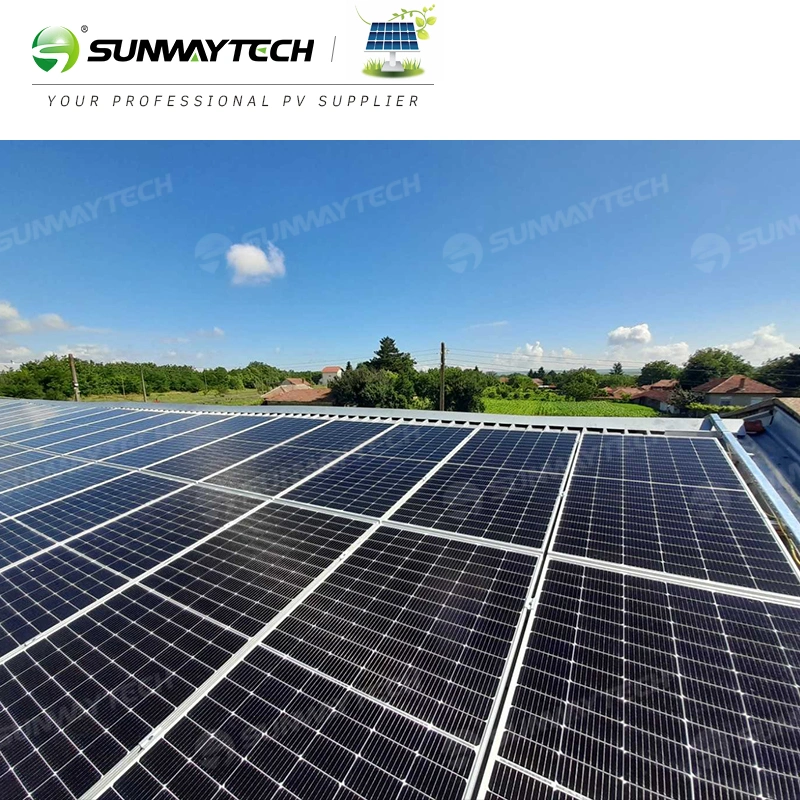 Panneaux solaires d'énergie solaire de haute qualité 550 Watt Mono Photovoltaïque 540W 550W 560W Cadre noir Tuiles de toit Panneaux solaires.