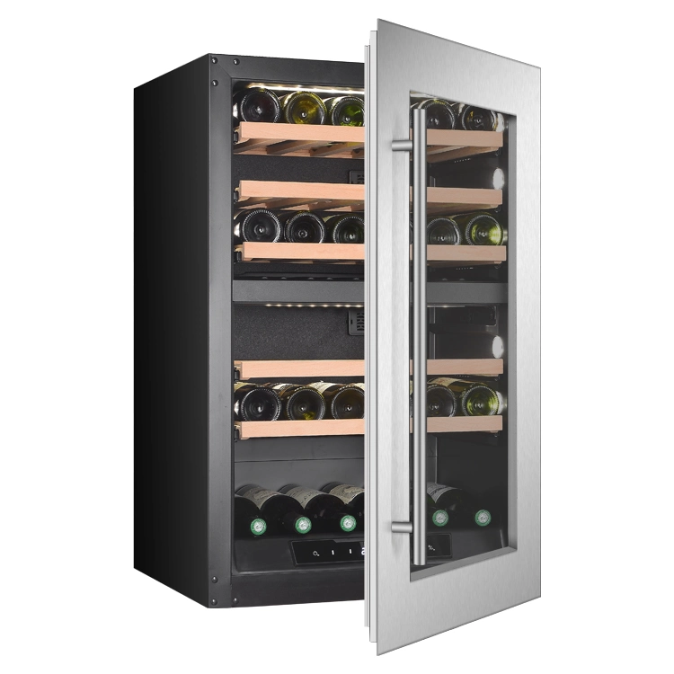 Eingebauter Wein Kühlschrank für den Hausgebrauch Kühlschrank Dual-Zone Electric Wine Keller