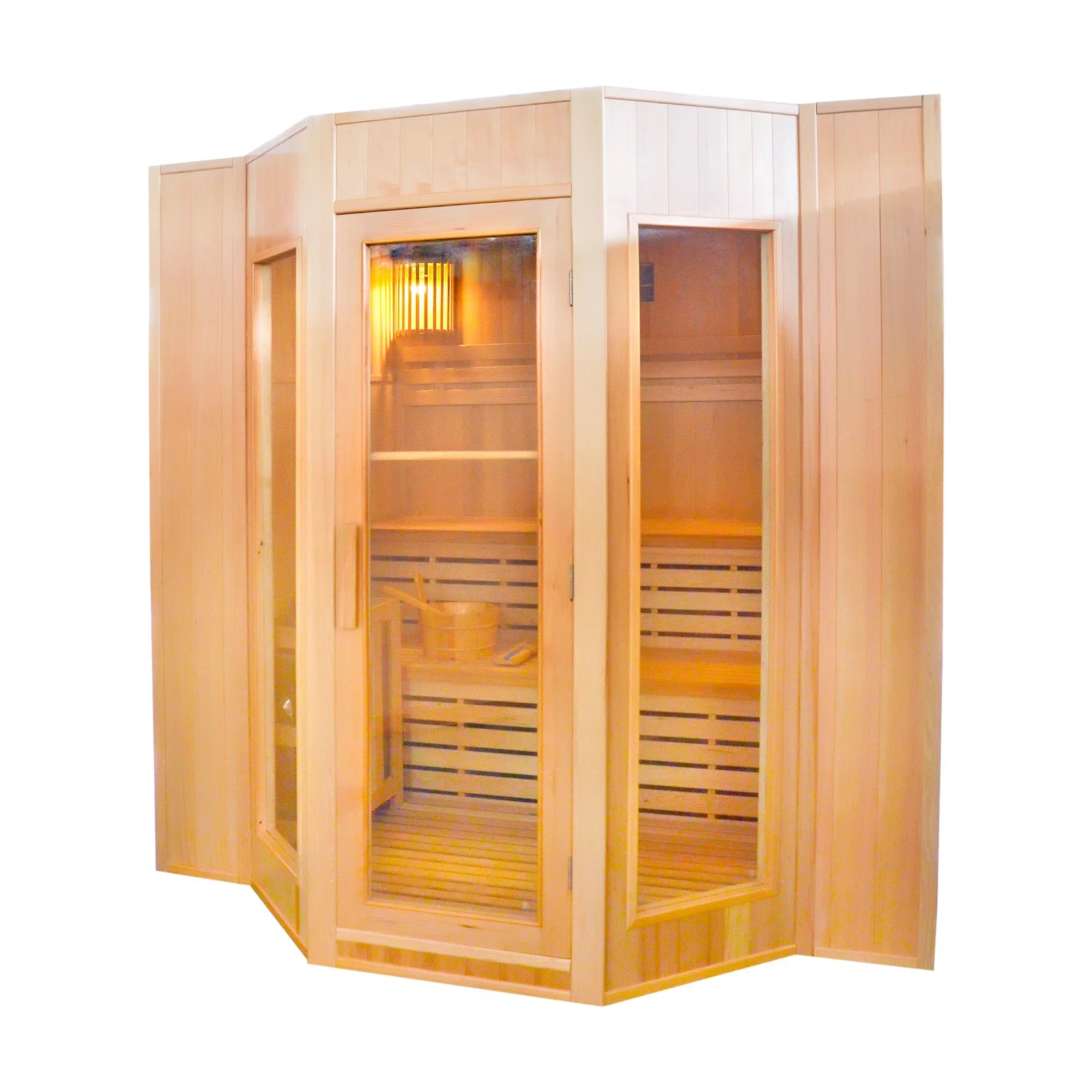 Joda Wholesale Home Sauna Steam Shower Enclosure Dry Steam Wood Sauna Room with Glass Frame Sauna