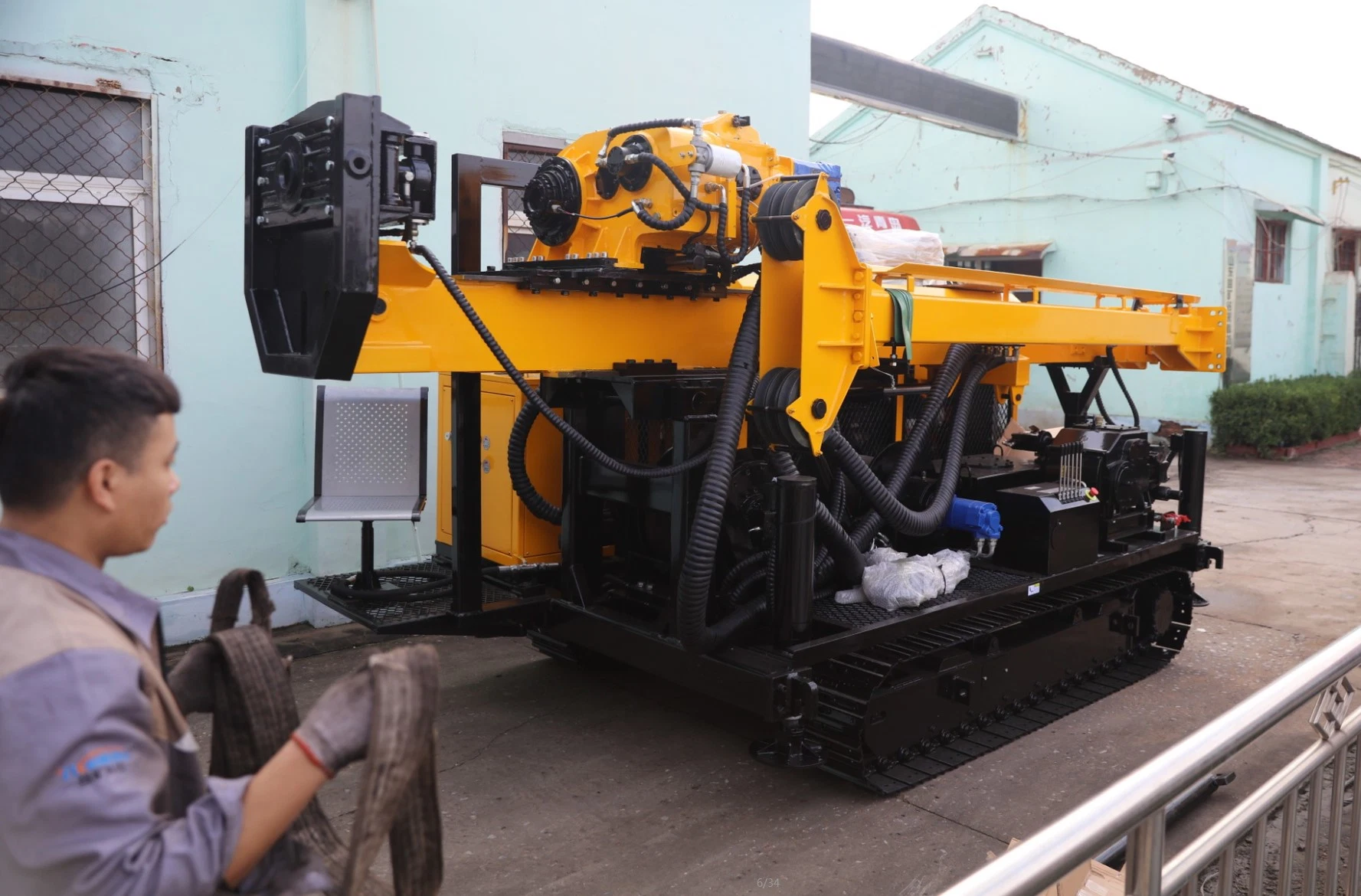 Verkaufen 1000 Meter High-Power Hard Rock Hammer Bohrmaschine Crawler Kernbohrmaschine