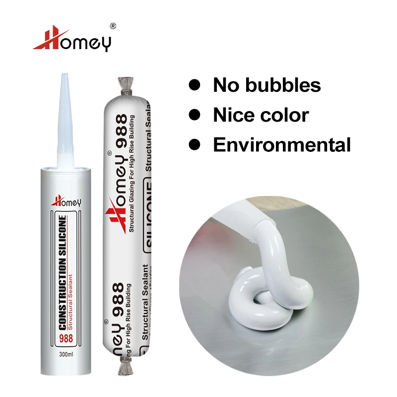 Homey Weatherproofing Silicone Sealant Glass Adhesives Waterproof Silicone Sealant