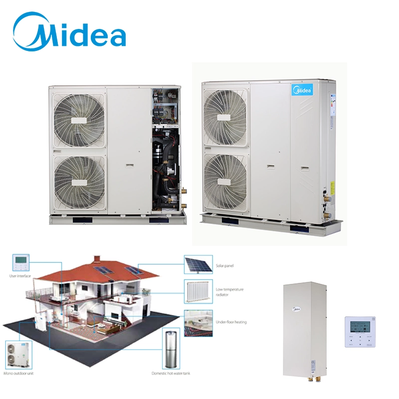 Poupança de Energia Vendas Quente Midea R32 Fonte de Ar 4-30kw no aquecedor de água