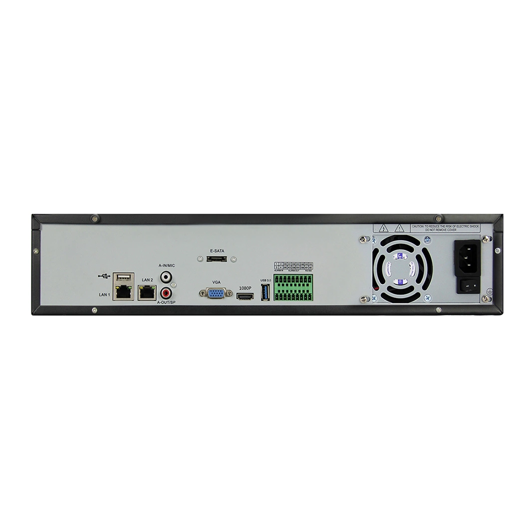 Amazing Ultra 128CH 4K 8mpp/128CH 5MP/128CH 2MP HD IP NVR Video Recorder with 9 of HDD SATA Ports and 2 of LAN Input 1000 Mbps Each