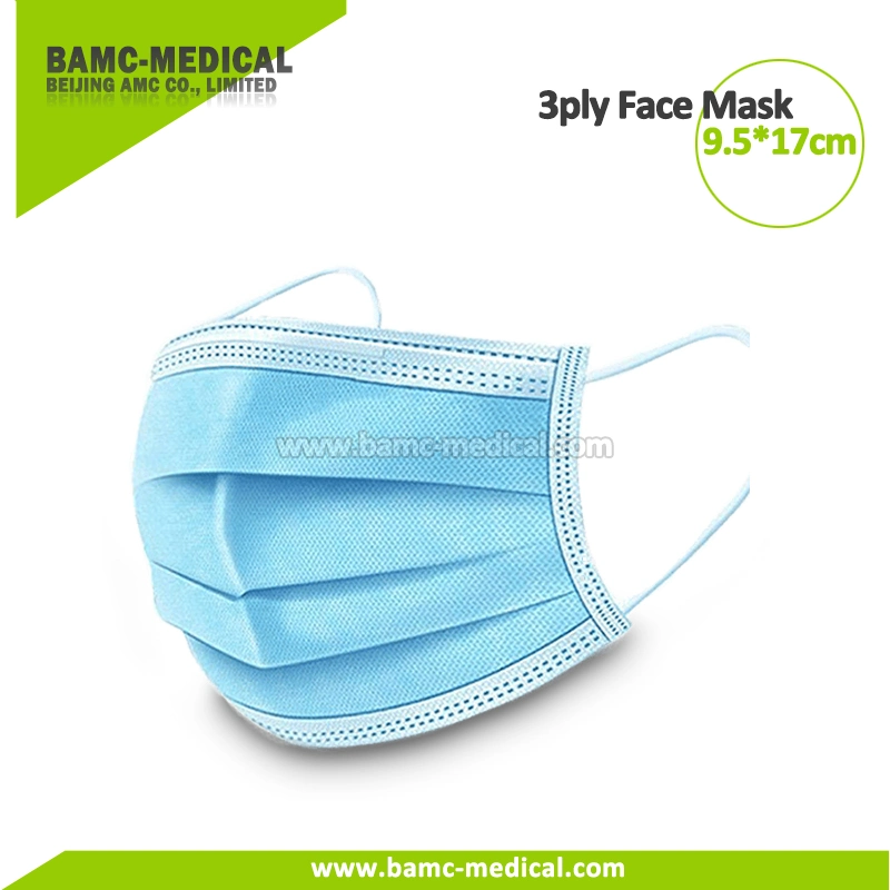Safety Non-Woven Medical Surgical Protective Disposable 3ply Face Mask