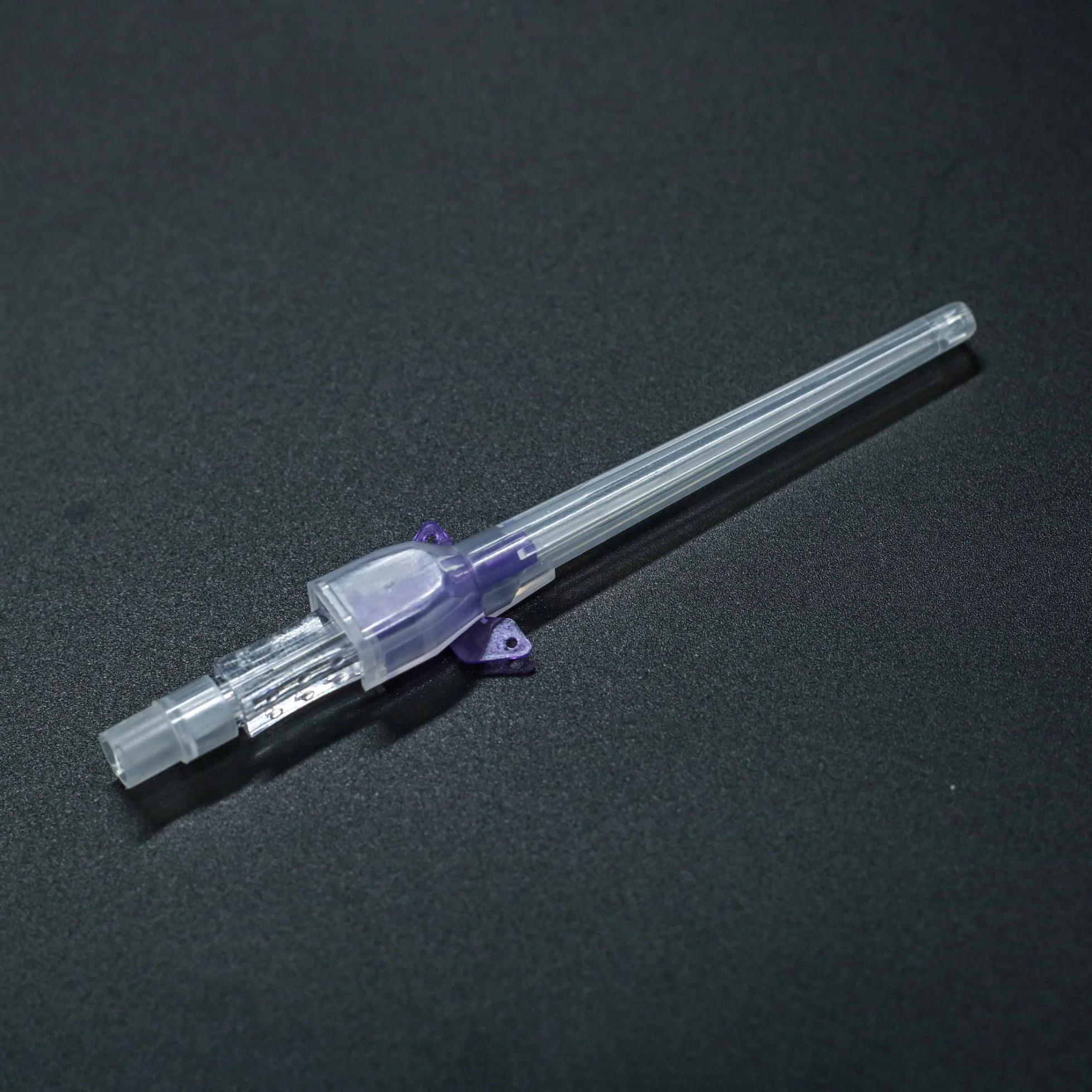 Factory Medical Supply Disposable Purple Plastic IV Intravenous Cannula