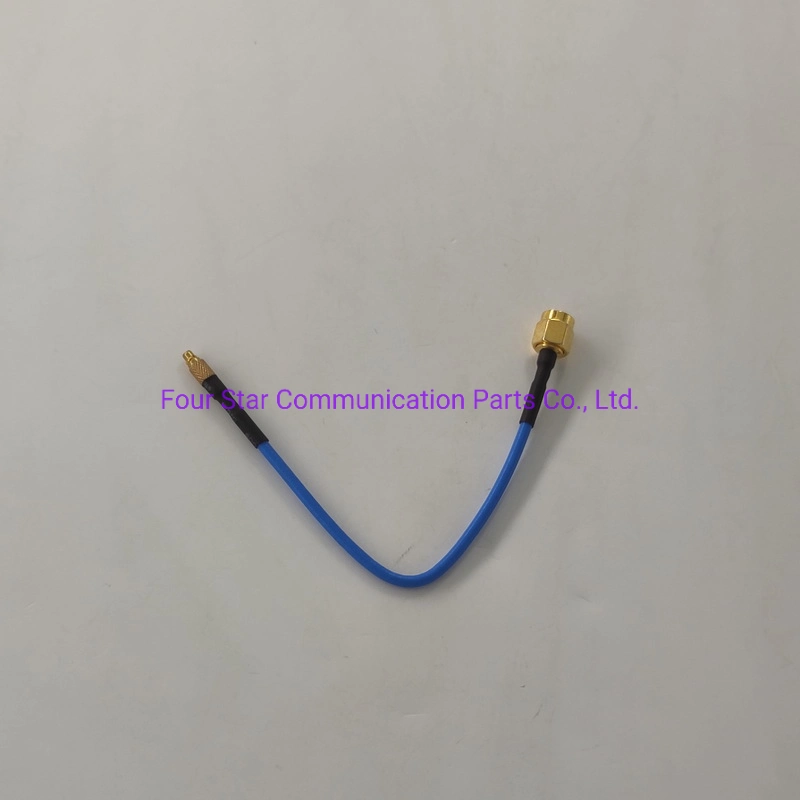 150mm Antenna Waterproof Rg405 Semi-Flexible RF Coaxial Jumper Cable Assembly with SMA Male Reverse Polarity Connector to MMCX Male Connectors