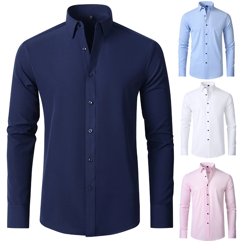 Personalisierter Logo 100% Baumwolle Casual Shirts für Männer Business Print Hemd