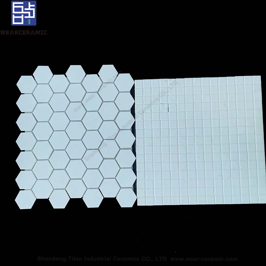 High Abrasion Wear Resistance Alumina Ceramic Mosaic Liner Mat