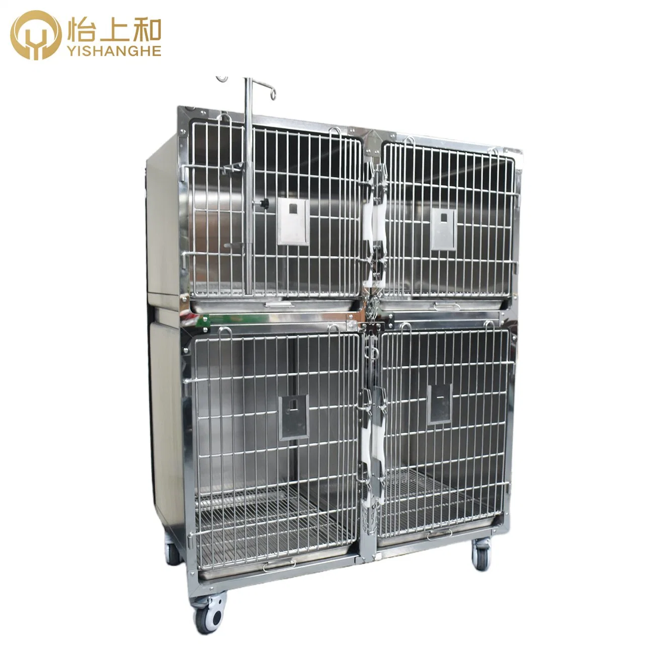 Veterinary Stainless Steel Cage Small Animals Rabbit 4 Layer 2 Layer Stainless Steel Cat Breeding Cage