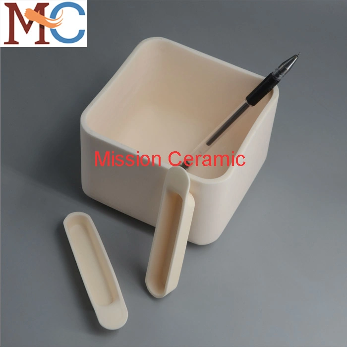 Heat Resistance Melting 99.7% Al2O3 Alumina Square Crucible