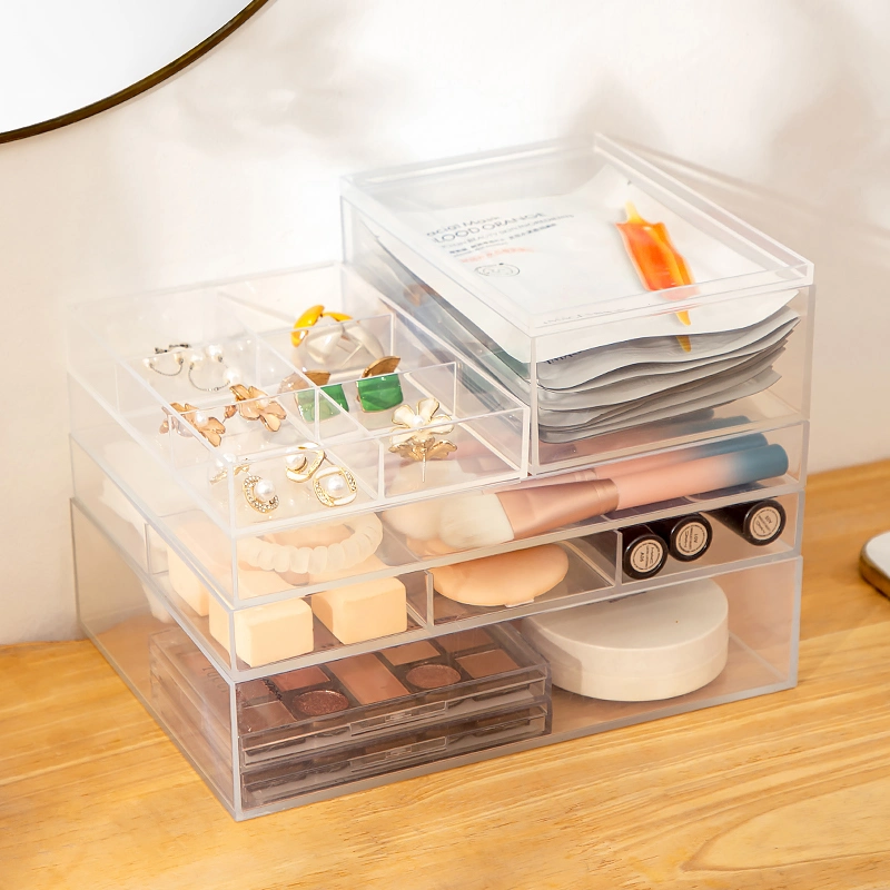 0166 High quality/High cost performance  Transparent Household Sundries Plastic Storage Box with Lid