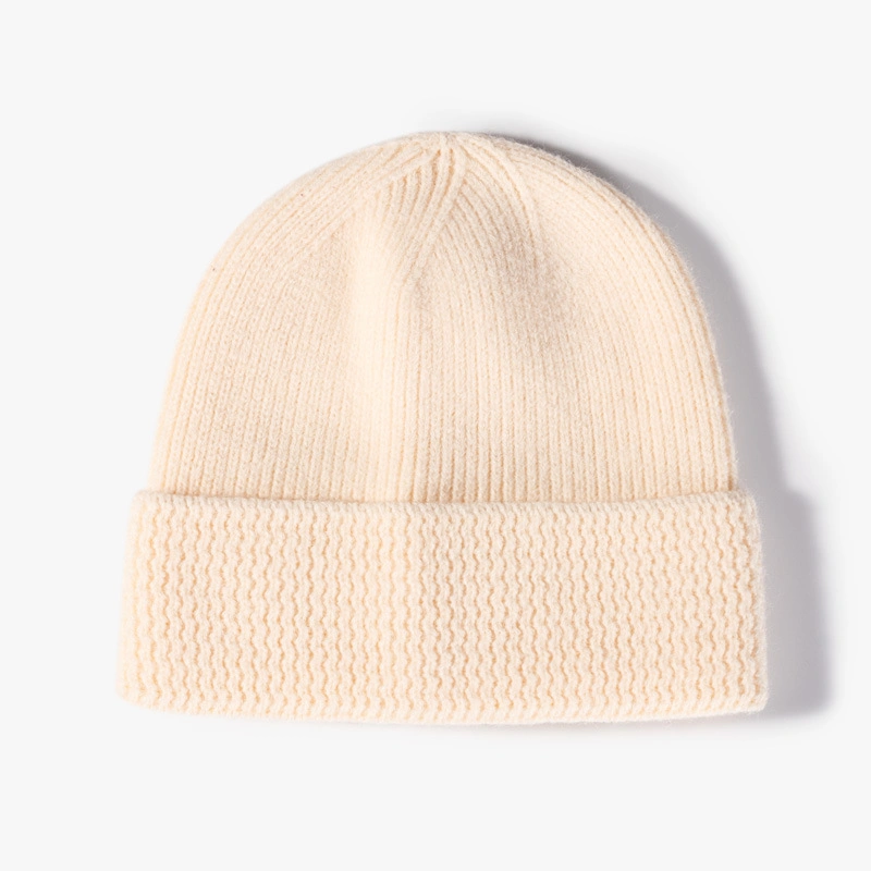 Alta qualidade de Promoção de Inverno de malha simples Beanie Hat com o logotipo personalizado ao ar livre com chapéus de Inverno Fashion mulheres Beanie de malha