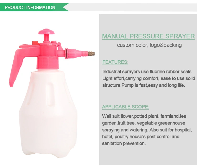 Manual Pressure Pump Handheld Air Pressure Garden Mist Sprayer for Water The Flowers and Washing Car