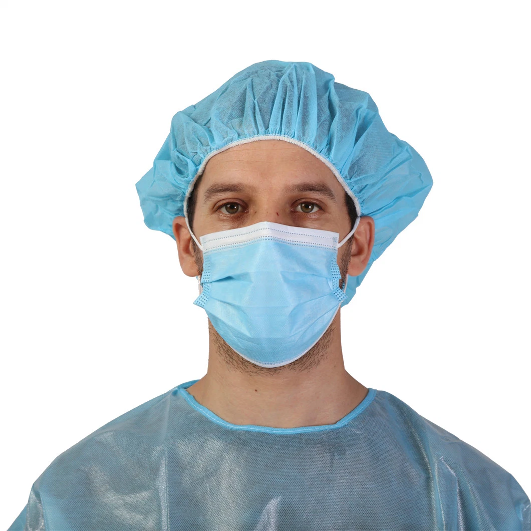 Prêt à expédier Masque médical 3 plis Masque facial jetable non tissé chirurgical