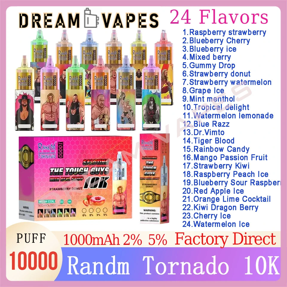 قلم Vape الأصلي Rando Tornado 10K/10000 Puffs Mesh Coil Disposable