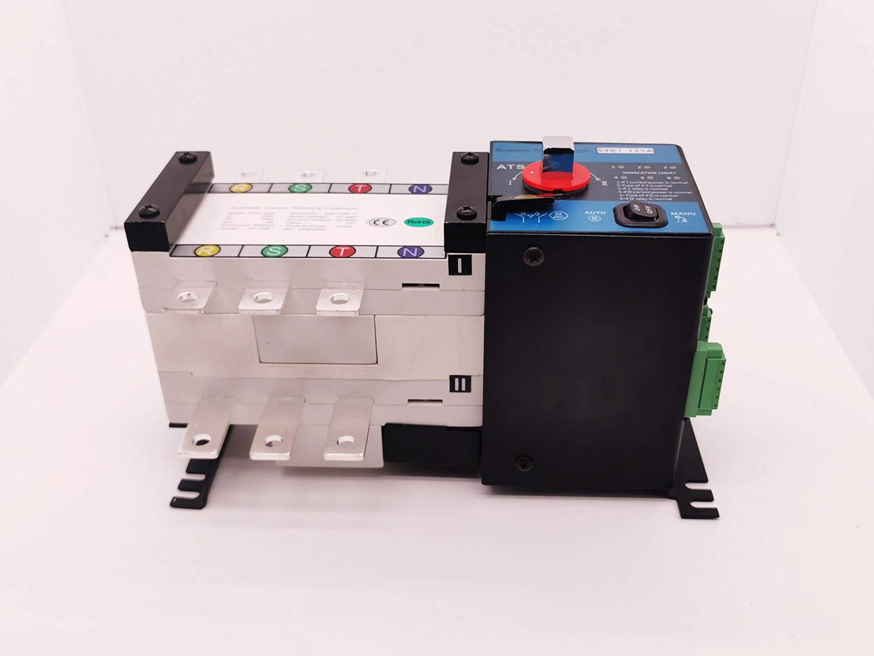 Automatic Transfer Switch for Generator ATS Panel Changeover 63A/100A/125A/160A 3p 4p ABB Socomec Available China Genset Controller Supplier