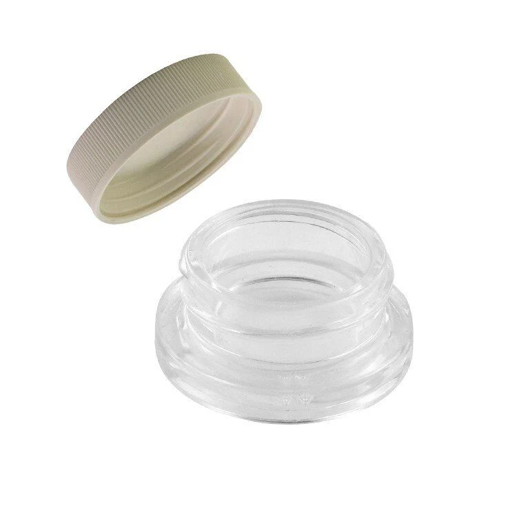 October 2022 Products in Short Supply Wholesale 5ml Transparent Black Round Child Proof Concentrates Container