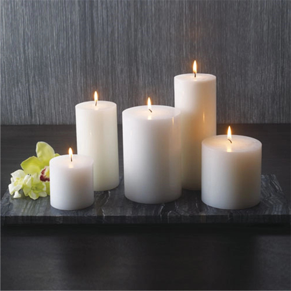 Decorative Pillar Wax Candle for Household and Party Use