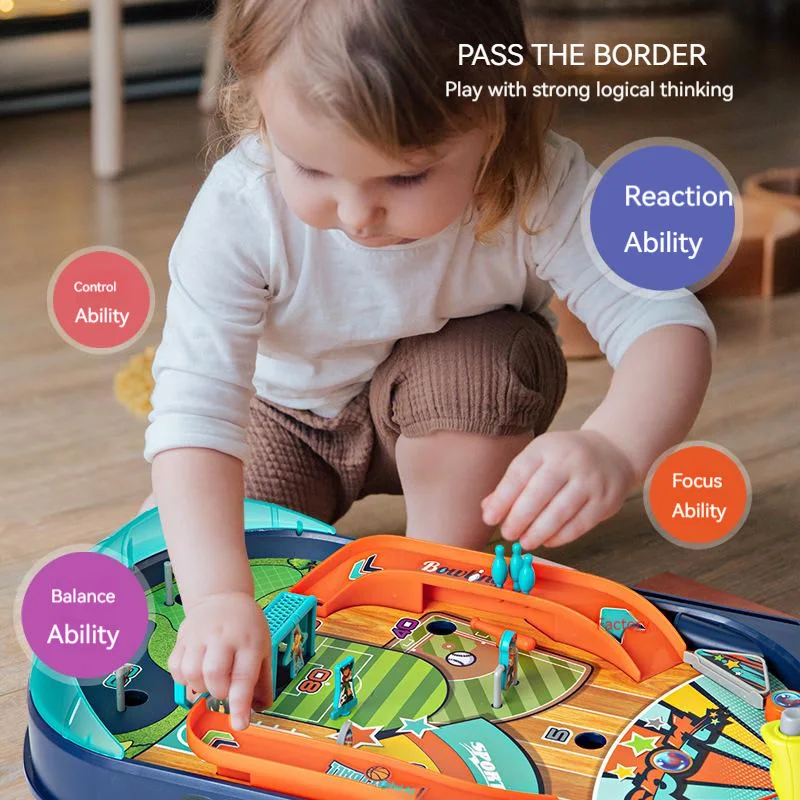 Parent-Child Interaction Two-Player Battle Concentration Training Finger Sports Desktop Pinball Board Games for Adults Kids