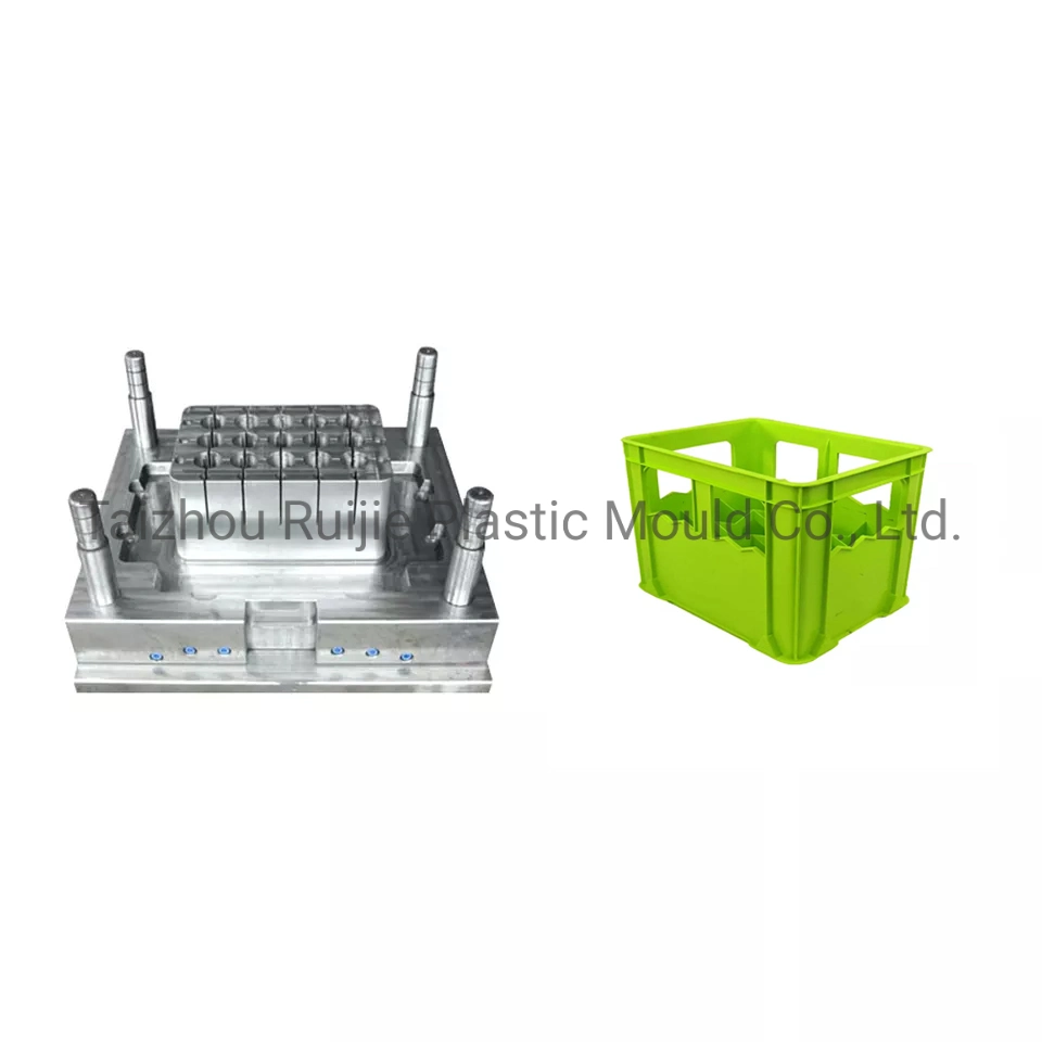 Plastic Beer Case Milk Bottle Crate Injection Mould for Sale