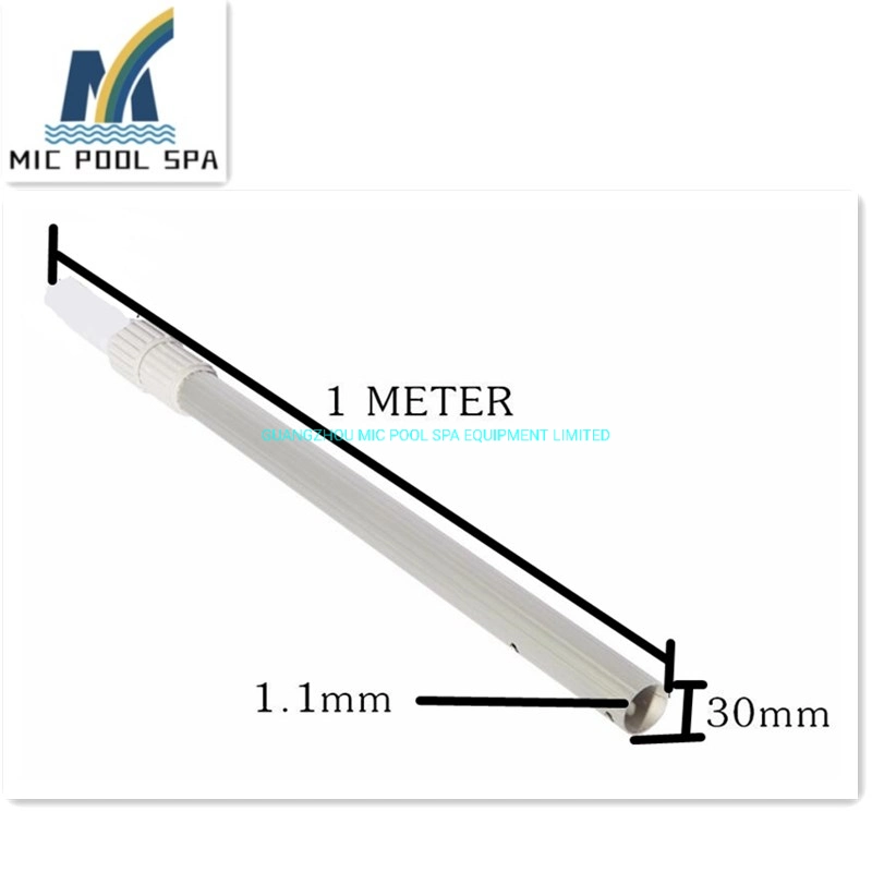 Équipement de nettoyage de la piscine tige télescopique en aluminium réglable