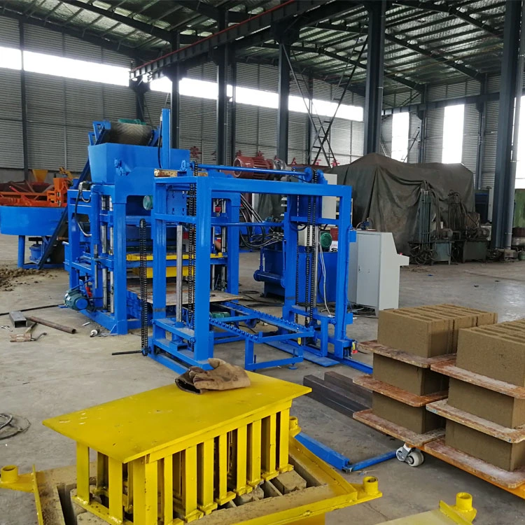 Qtj4-18 Building Brick Making Machinery Concrete Hollow Block Making Machine Price