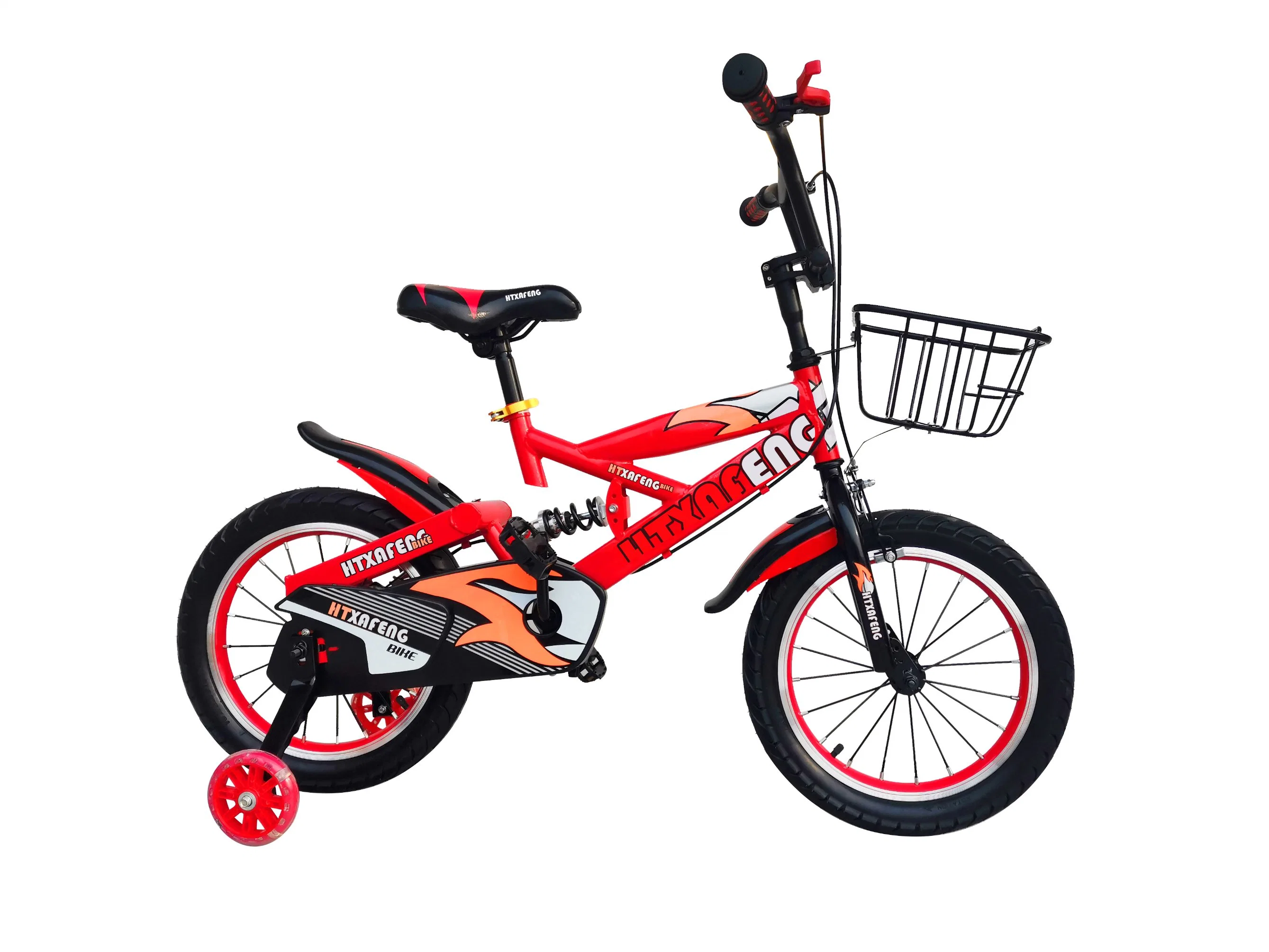 Venda Direta de Fábrica Bicicleta de 16, 18 e 20 polegadas para Crianças Certificado CE Bicicleta de Estrada Bicicleta de várias cores opções para crianças com rodinhas de treinamento e freio de mão.