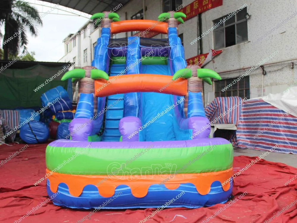 Tropical Water Slide Commercial Inflatable Water Slide for Kids Chsl578b