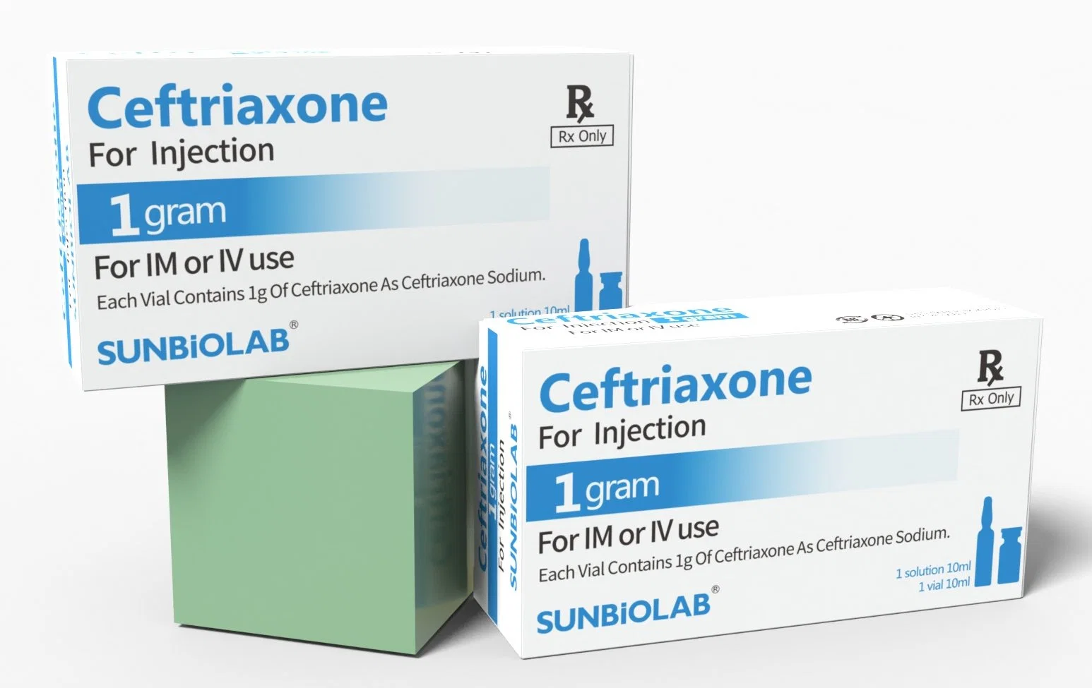 الرعاية الصحية Ceftriaxione حقن 1 غرام مسحوق لحقن DMS الأدوية