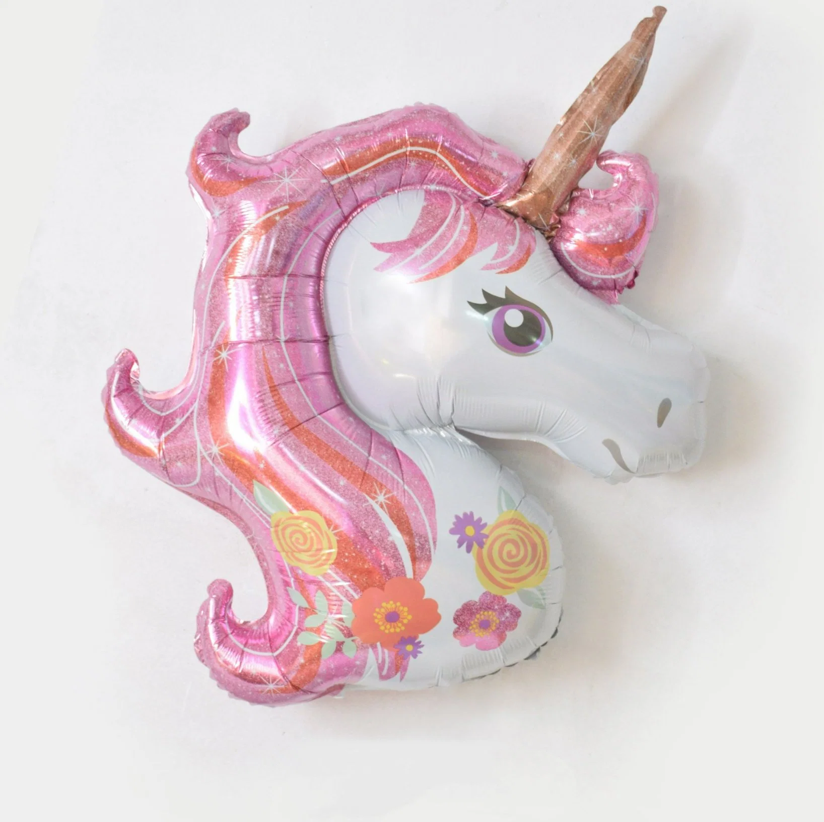 Yiwu Agente Precio más bajo Venta festiva Fiesta de Navidad Unicornio cabeza Globo