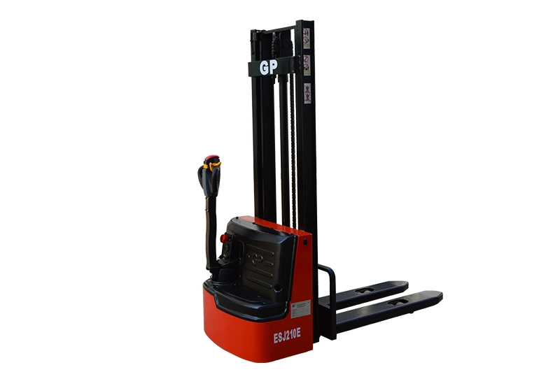 Gp High quality/High cost performance  1t Economy Full Electric Stacker (DC power) with Two Stages Mast Made in China