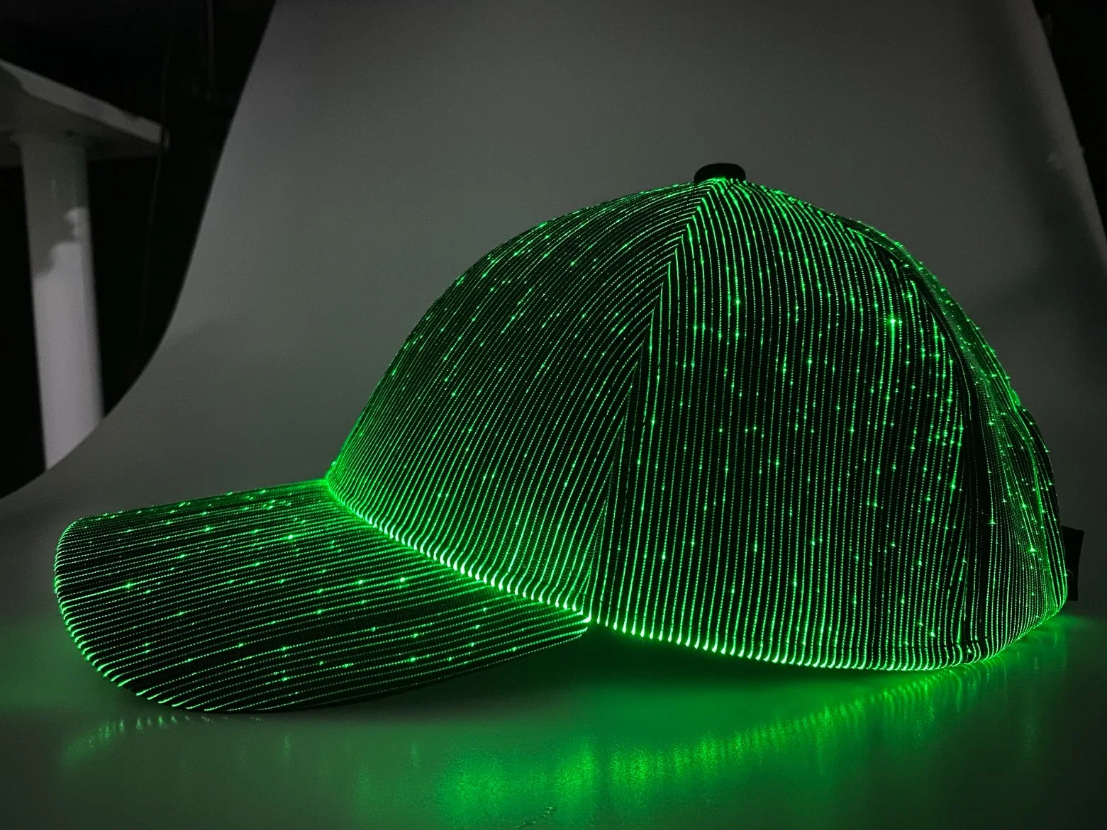 Popular Unisex RGB 7 Colors 11 Settings Light USB Charging Hip Hop Luminous LED Baseball Cap Hallowmas Cap