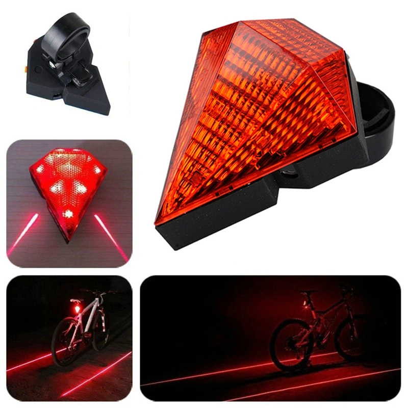Outdoor Multifunction Bicycle Rear Light USB Charge LED Tail Lamp Bike Warning Laser Safrty Light