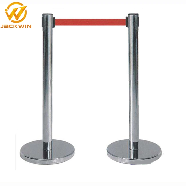 Polished Retractable Belt &Rope Stanchion for Crowd Control