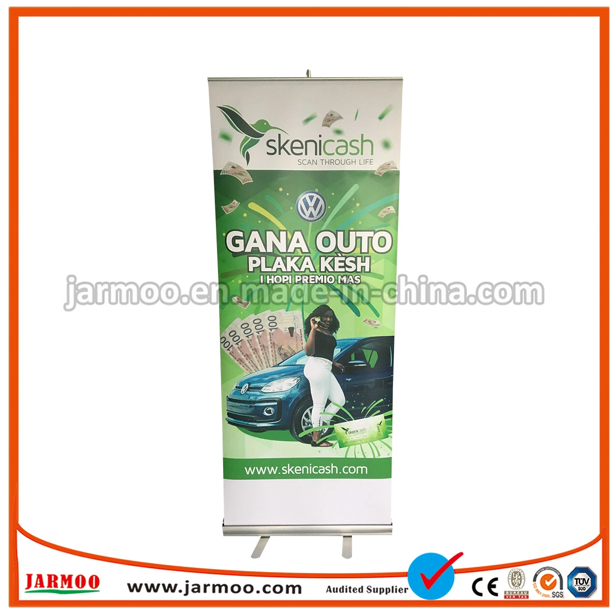 Diseño libre de promoción popular Display Roll up