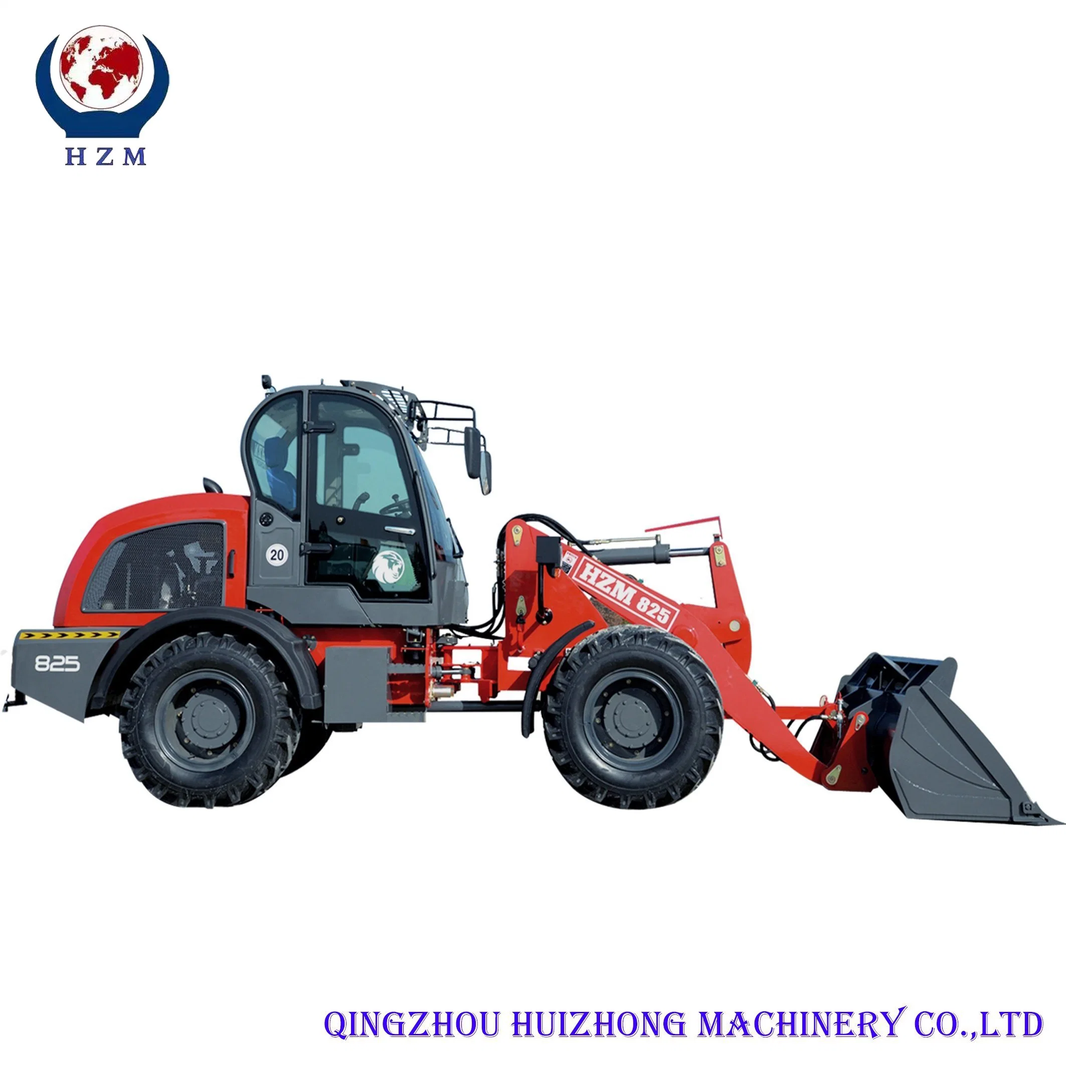 China-Lieferant HZM 825 Knickgelenk 4 mit CE Compact Diesel-Radlader für Mini/Landwirtschaft/Farm/Garten/Verkauf