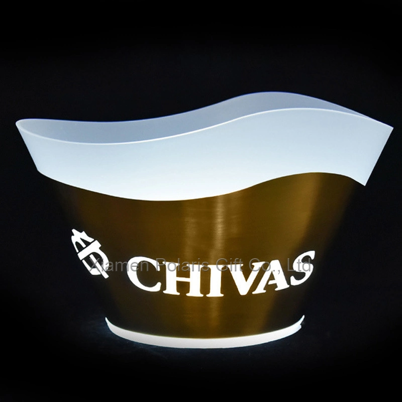 Pub Champagne Beer Chivas Wine Bottle LED PP Ice Bucket