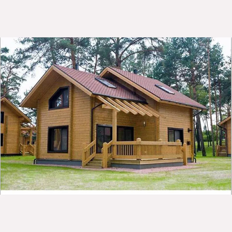 Hot Selling Design Modular Light Steel Villa Two Story Plans Wooden Prefab House China