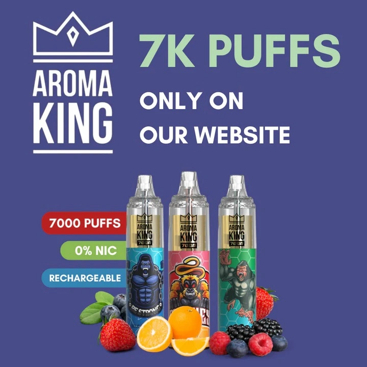 Aroma King 7000 Puff Vapes Shenzhen E Cigarette Factory Precio Vaporizer VAPE LED Light Vaporizer OEM Wholesale/Supplier i VAPE Luz LED desechable VAPE