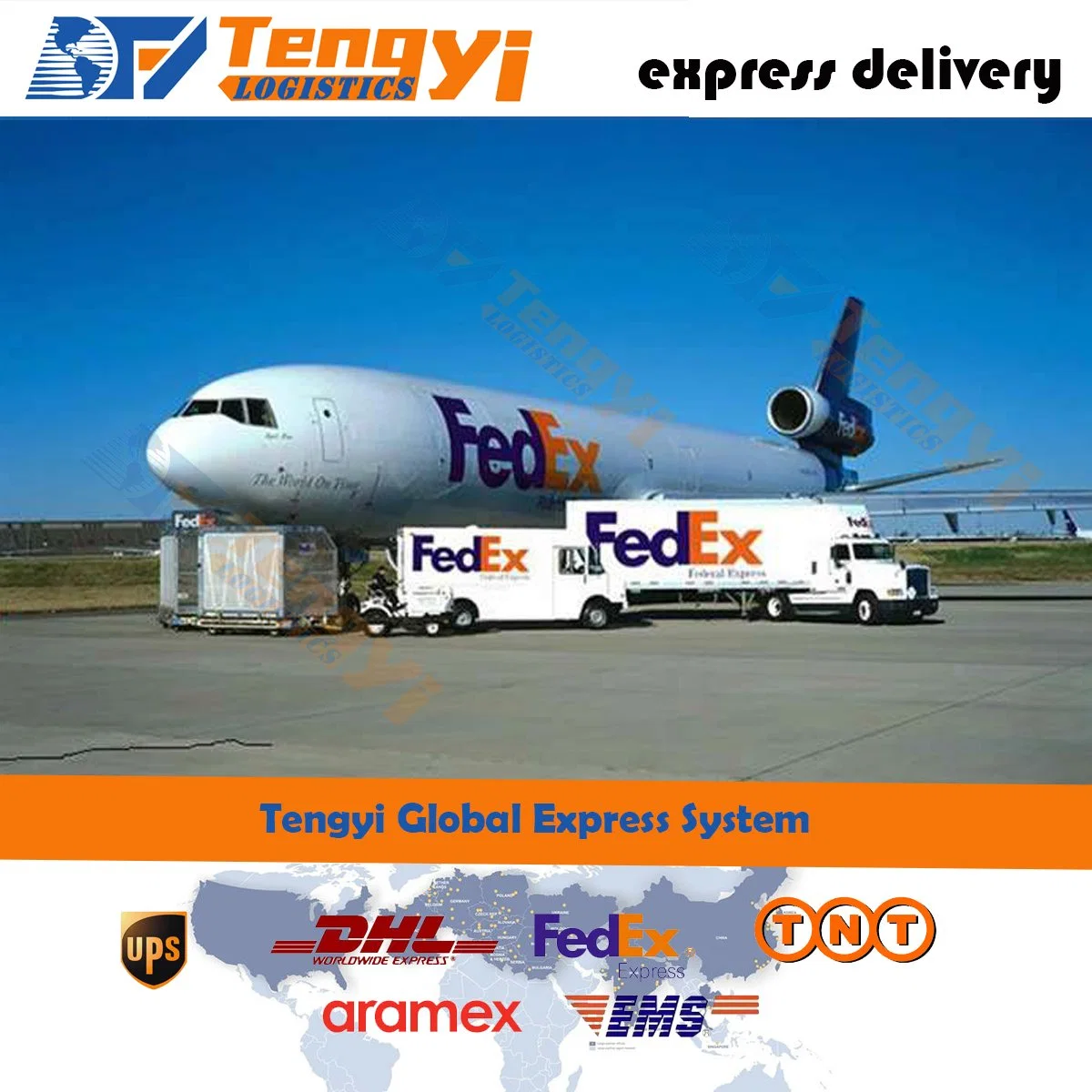 Luftfracht Service Preis Break Bulk Service Versandtür nach Tür zu Malaysia/Malediven/Mali/Malta/Marshallinseln mit DHL/UPS/FedEx/TNT International Express