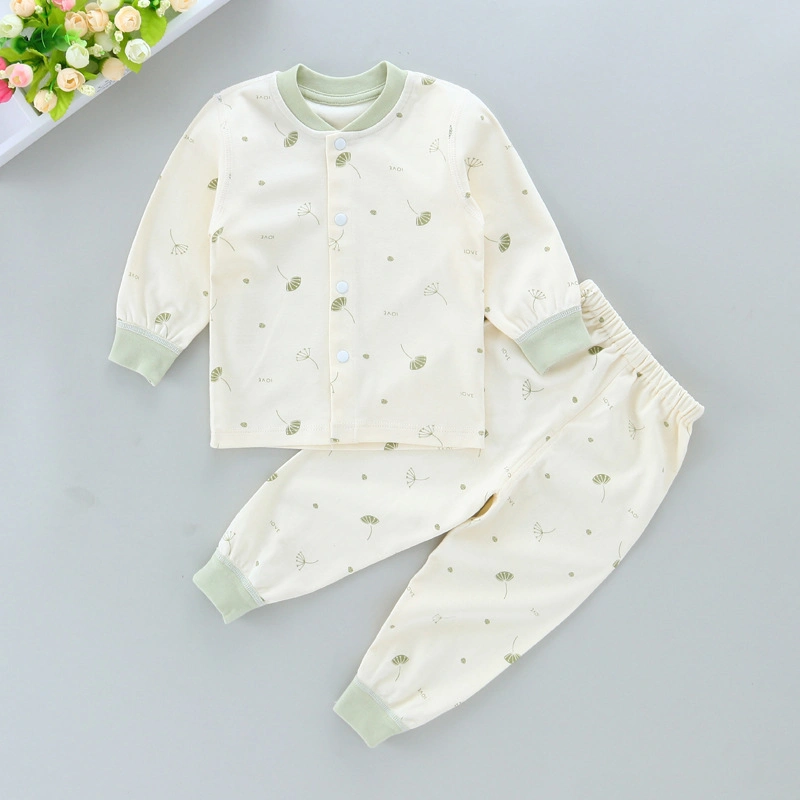 ABC Kids Baby Boy New Items Fall Winter Blanks Organic Cotton Clothes Outfits Soft Plain Unisex Loungewear Set