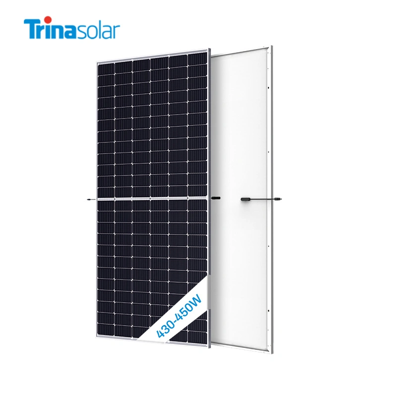 Trina 430 435 440 445 450 Watts Wp Monocrystalline Silicon PV Module Solar Panel for Commercial Industrial Use Roof Mounting System